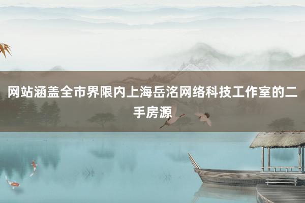 网站涵盖全市界限内上海岳洺网络科技工作室的二手房源